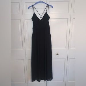Black Bridesmaid Dress - Dressy Group - Size 8 Regular